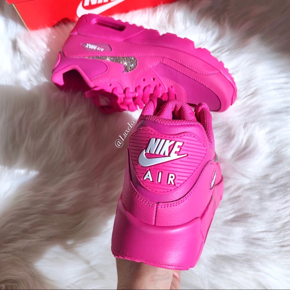 Nike Air Max 90 Pink with Swarovski Crystals